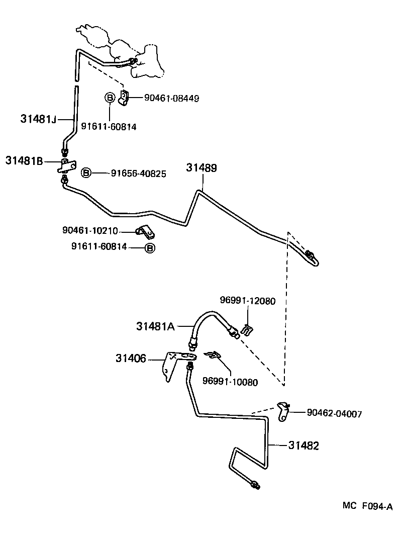 31349-25010 INSULATOR, CLUTCH CABLE HEAT product image
