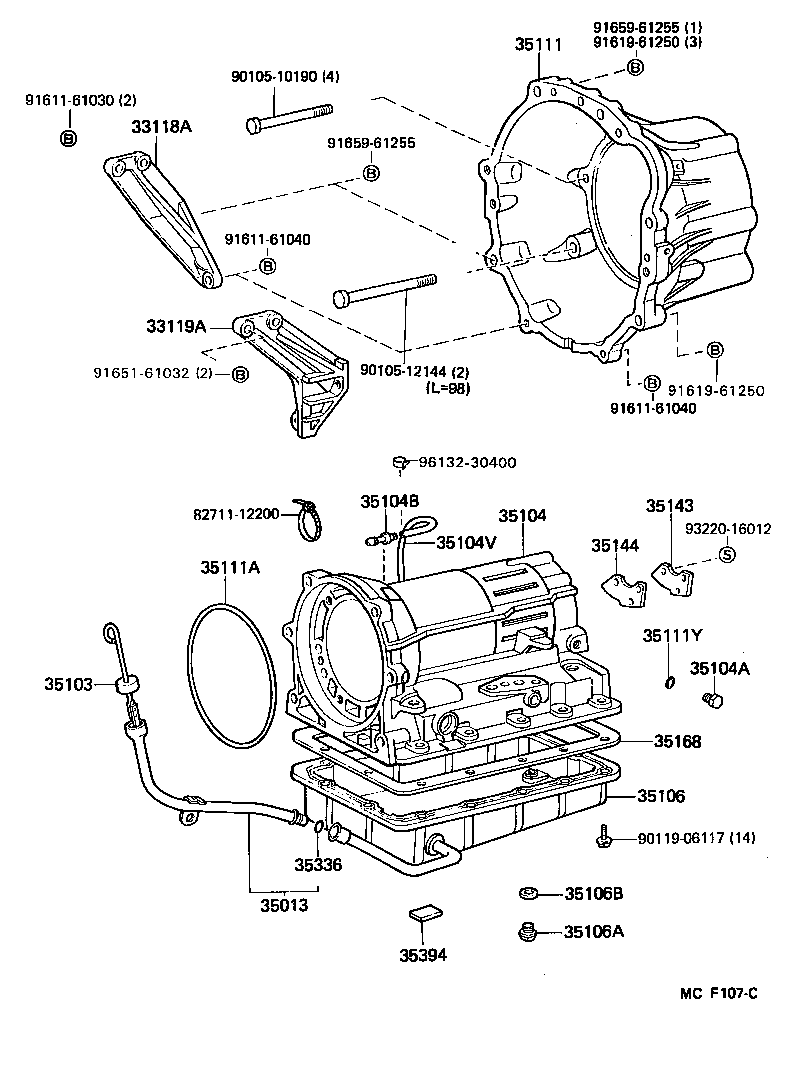 35013-26050 TUBE SUB-ASSY, TRANSMISSION OIL FILLER product image