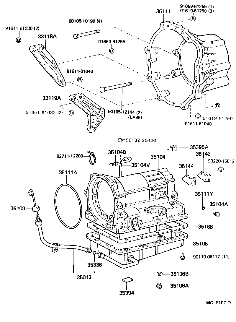 35013-26091 TUBE SUB-ASSY, TRANSMISSION OIL FILLER product image