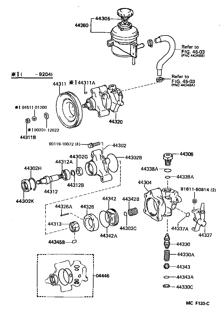 44320-30151 PUMP ASSY, VANE product image