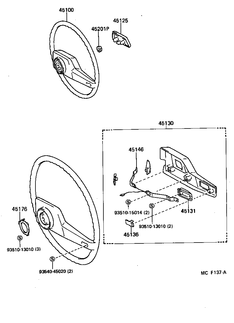 45105-60040 PLATE SUB-ASSY, HORN BUTTON CONTACT, NO.1 product image