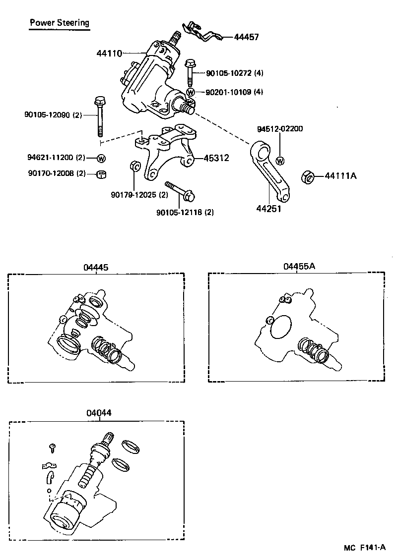 44201-26010 VALVE SUB-ASSY, POWER STEERING CONTROL product image