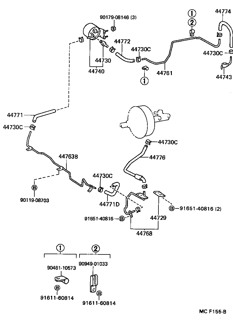 44608-25150 PUSH ROD SUB-ASSY, BOOSTER product image