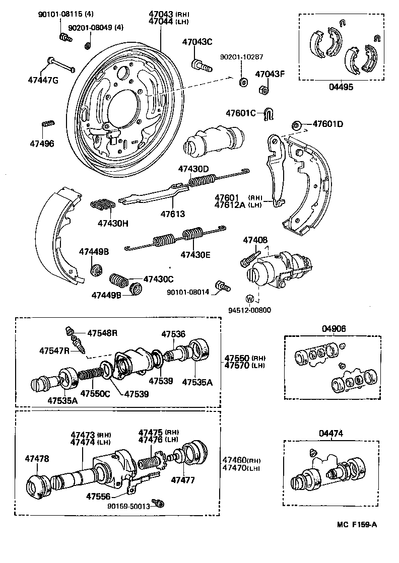 04495-26170 SHOE KIT, REAR BRAKE product image