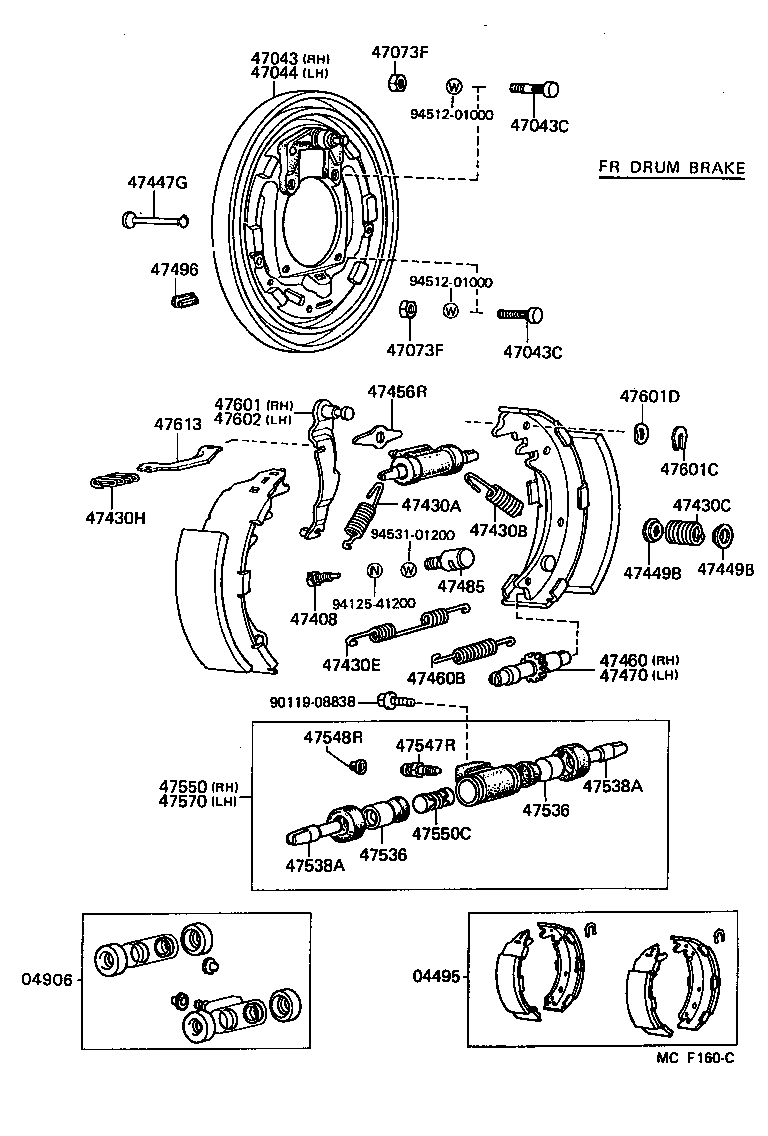 04495-26091 SHOE KIT, REAR BRAKE product image