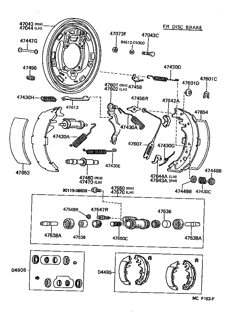 04495-26091 SHOE KIT, REAR BRAKE product image