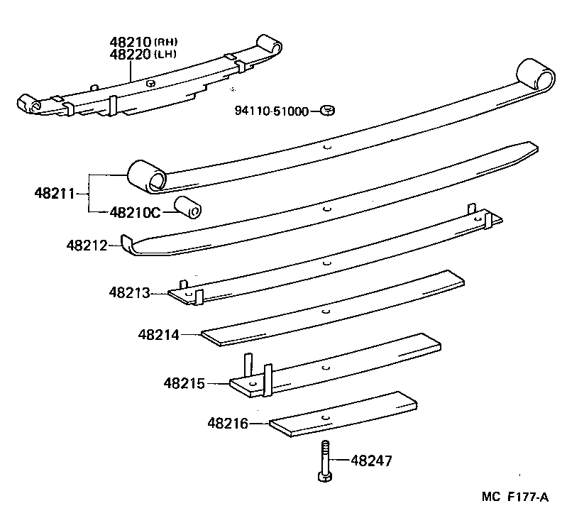 48481-26011 SEAT, REAR SPRING, UPPER product image