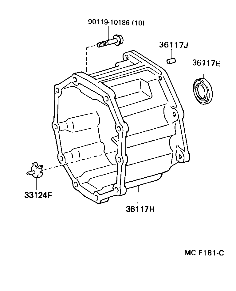 36107-26031 ADAPTER SUB-ASSY, TRANSFER product image