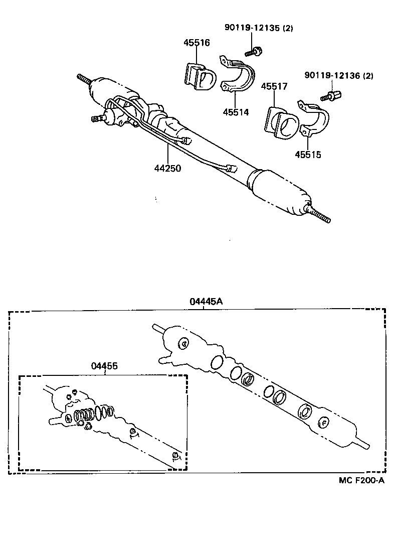 44201-26010 VALVE SUB-ASSY, POWER STEERING CONTROL product image