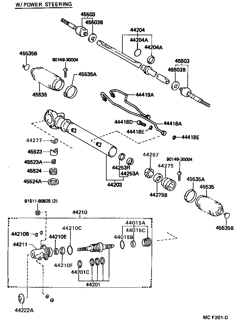 44201-26010 VALVE SUB-ASSY, POWER STEERING CONTROL product image