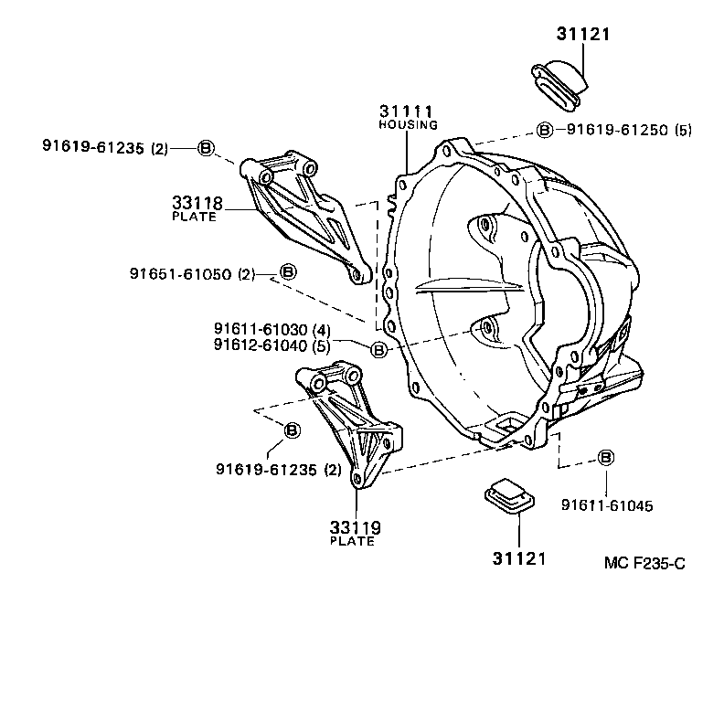 31111-36280 HOUSING, CLUTCH product image