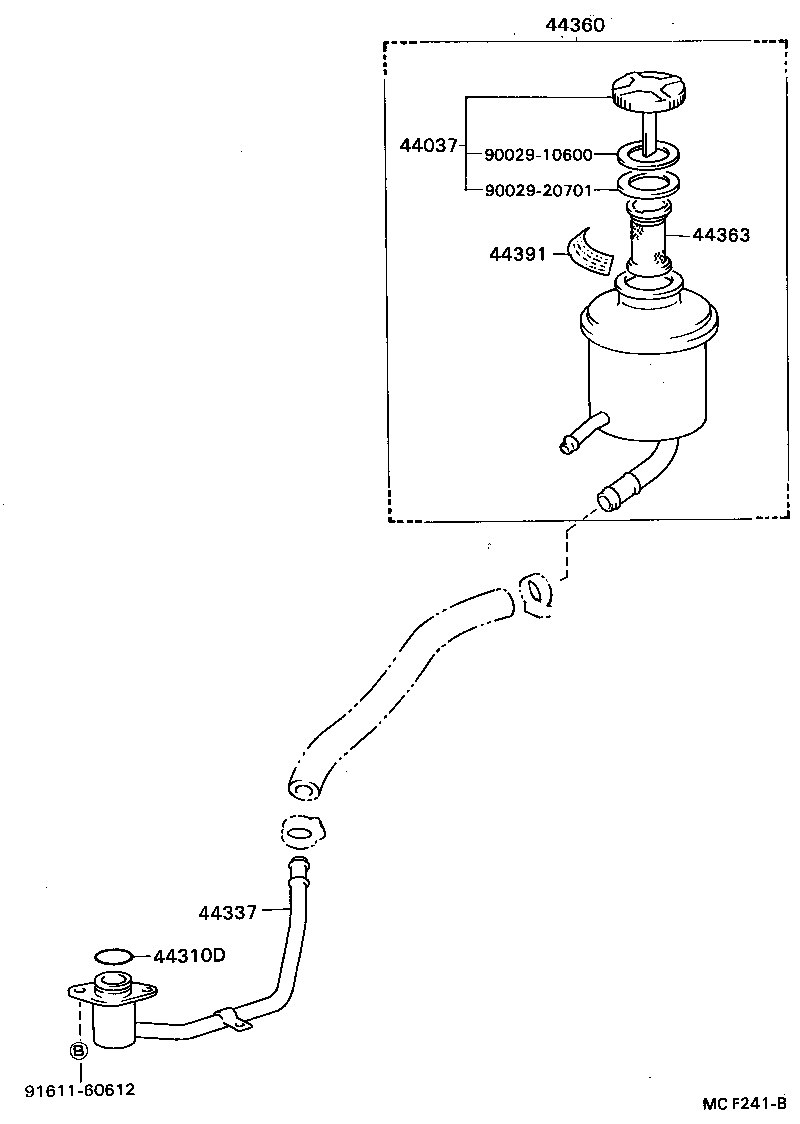 04446-36050 GASKET KIT, POWER STEERING PUMP product image