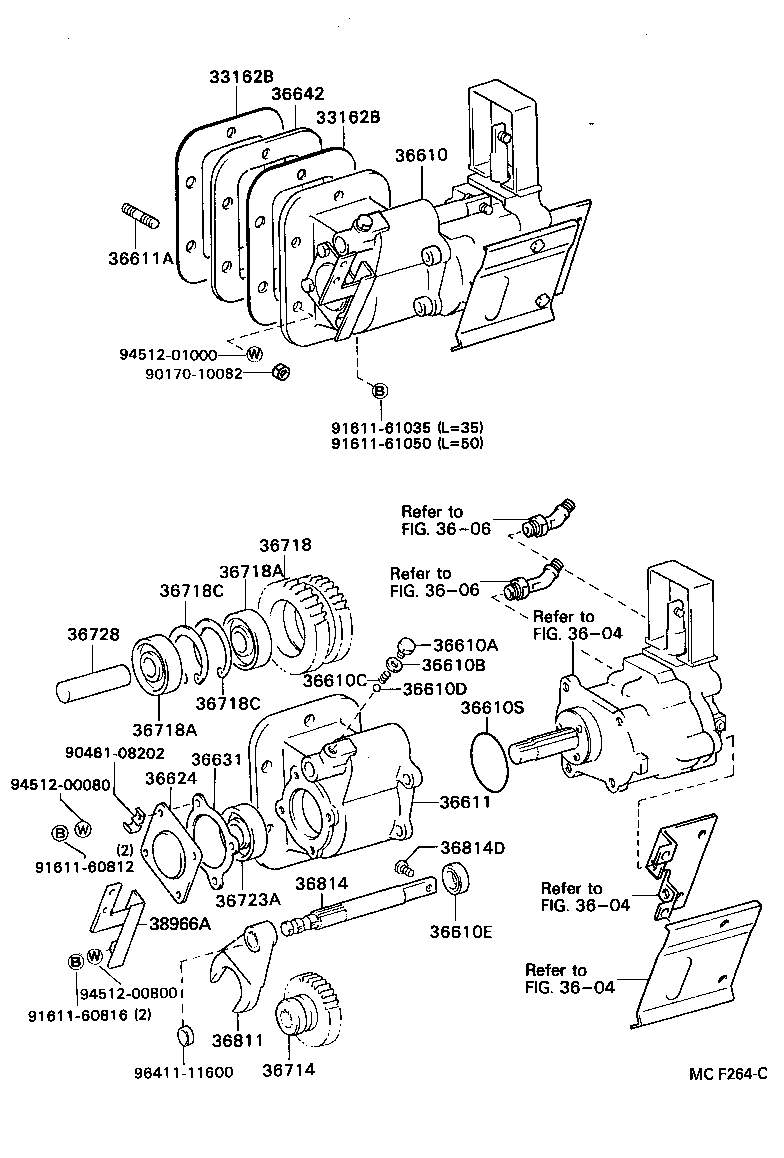 36610-36090 POWER TAKE-OFF ASSY product image