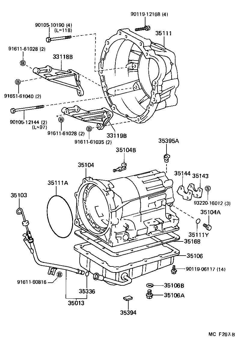 35013-30170 TUBE SUB-ASSY, TRANSMISSION OIL FILLER product image