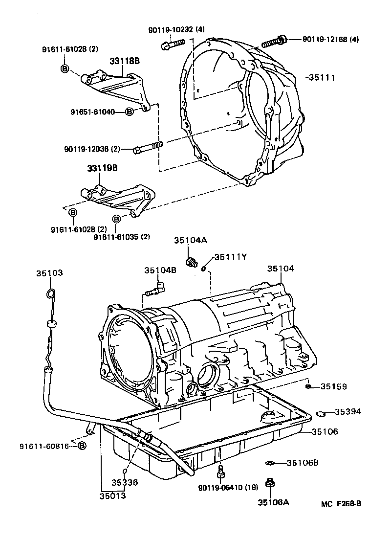 35013-30170 TUBE SUB-ASSY, TRANSMISSION OIL FILLER product image