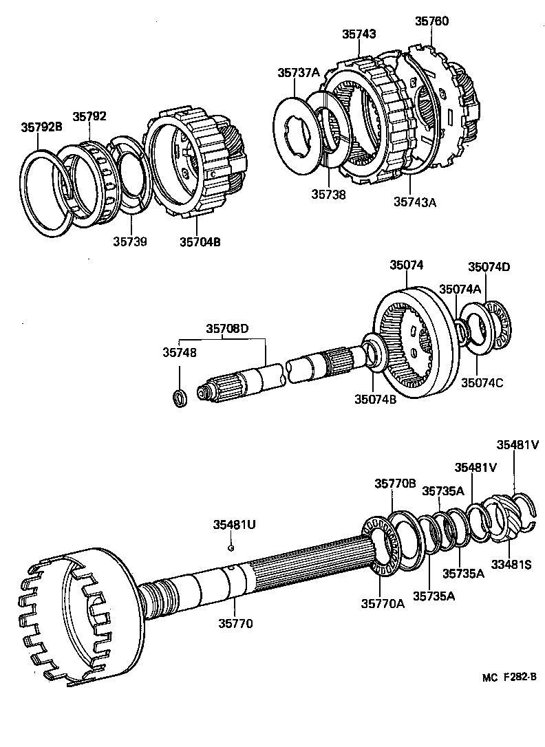 35760-50010 GEAR ASSY, REAR PLANETARY product image