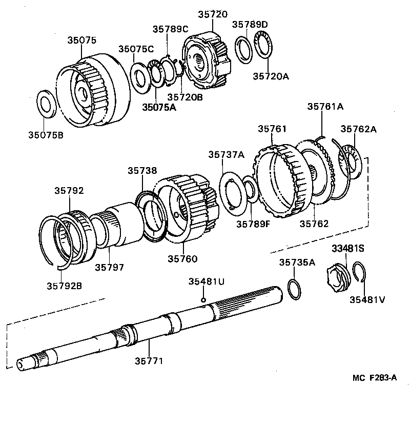 35760-50010 GEAR ASSY, REAR PLANETARY product image