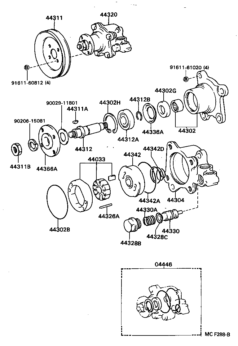 44330-89104 VALVE ASSY, FLOW CONTROL product image