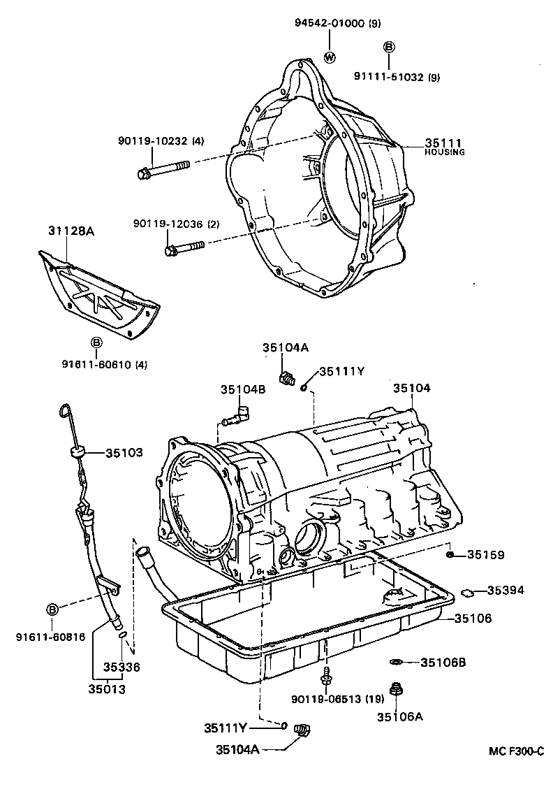35013-40050 TUBE SUB-ASSY, TRANSMISSION OIL FILLER product image