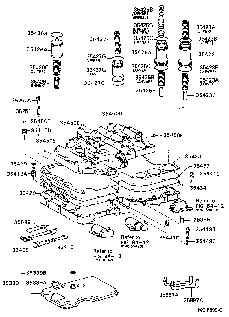 90501-20096 SPRING, COMPRESSION (FOR C-2 ACCUMULATOR PISTON) product image