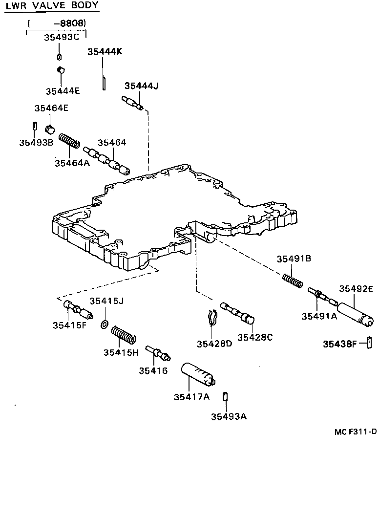 90501-20096 SPRING, COMPRESSION (FOR C-2 ACCUMULATOR PISTON) product image