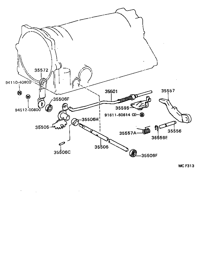 35520-40050 CABLE ASSY, THROTTLE product image