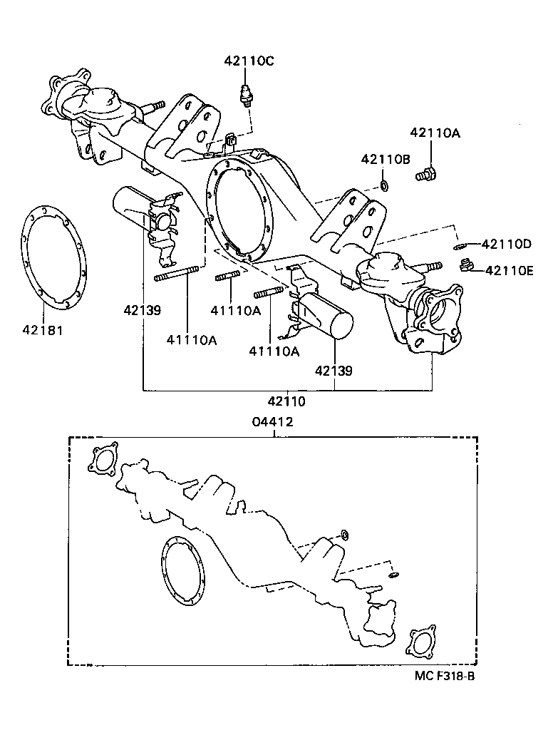 90116-08333 BOLT, NO.1 (FOR REAR DIFFERENTIAL CARRIER SET) product image