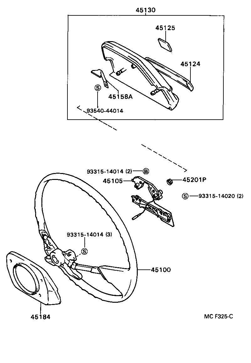 45105-40020 PLATE SUB-ASSY, HORN BUTTON CONTACT, NO.1 product image