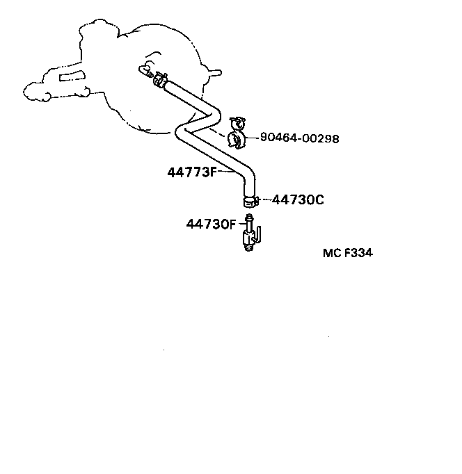 04443-40060 BOOSTER KIT, BRAKE product image