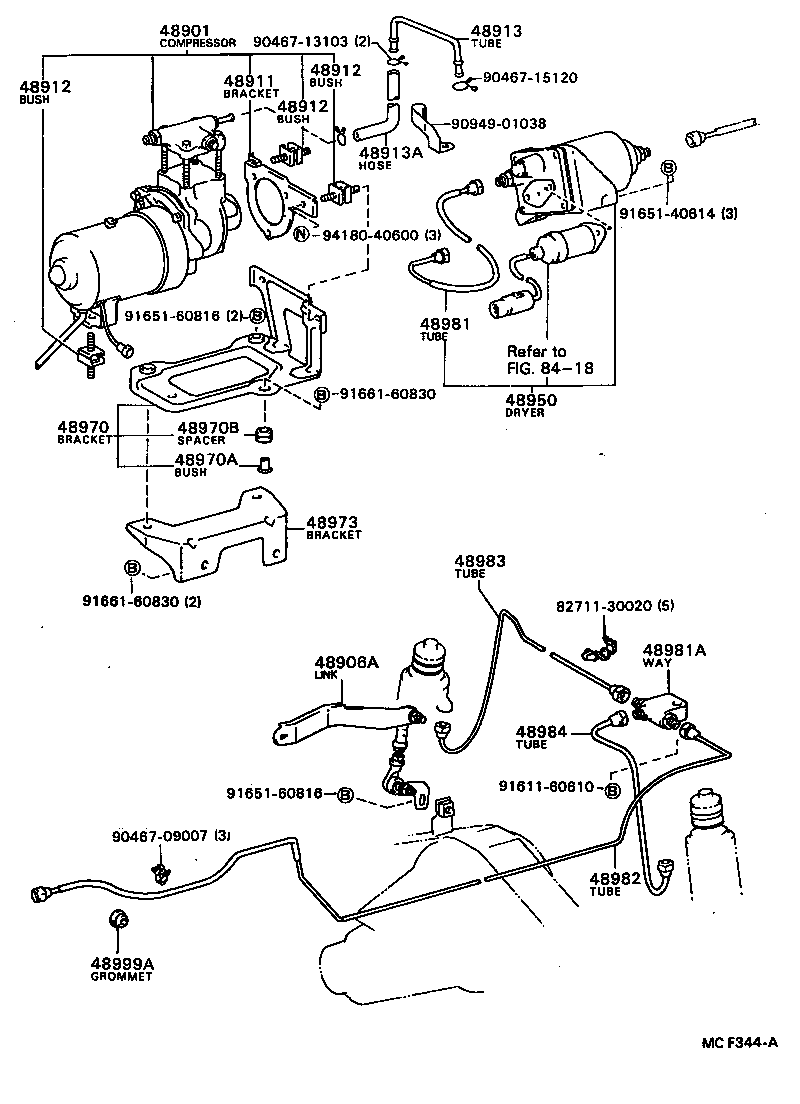 48906-40032 LINK SUB-ASSY, HEIGHT CONTROL SENSOR, REAR product image