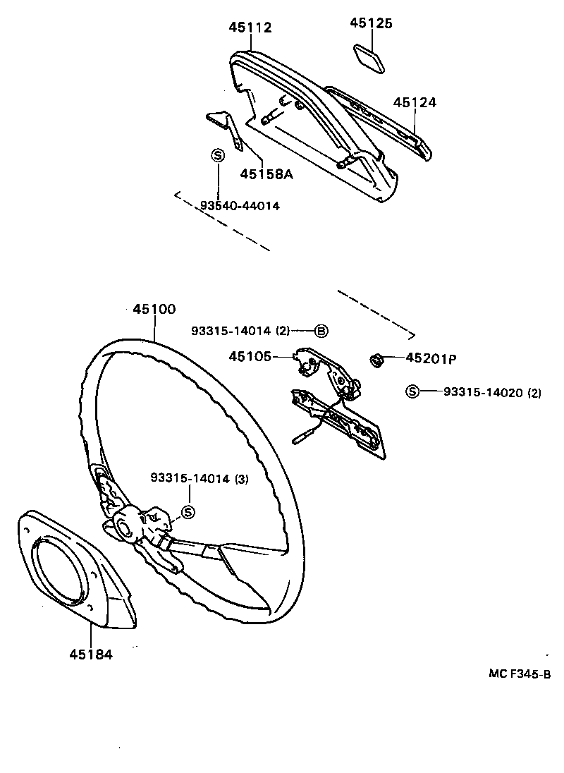 45105-40020 PLATE SUB-ASSY, HORN BUTTON CONTACT, NO.1 product image