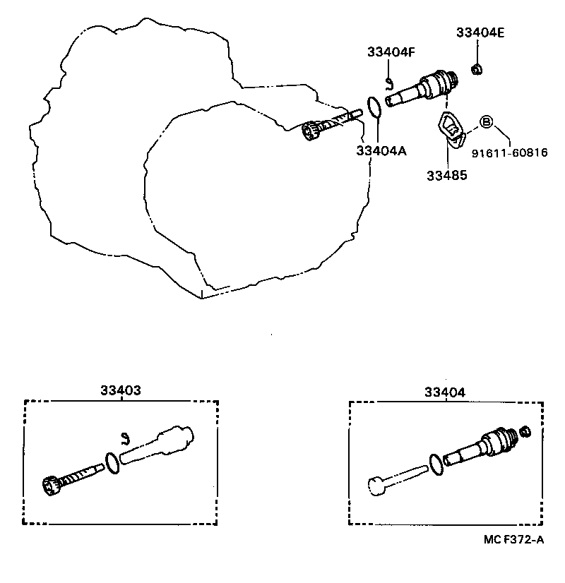 33403-32090 GEAR SUB-ASSY, SPEEDOMETER DRIVEN (MTM) product image
