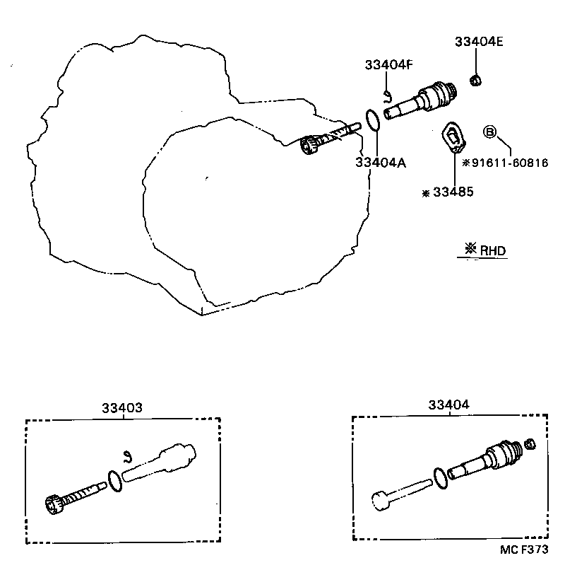 33403-29215 GEAR SUB-ASSY, SPEEDOMETER DRIVEN (MTM) product image