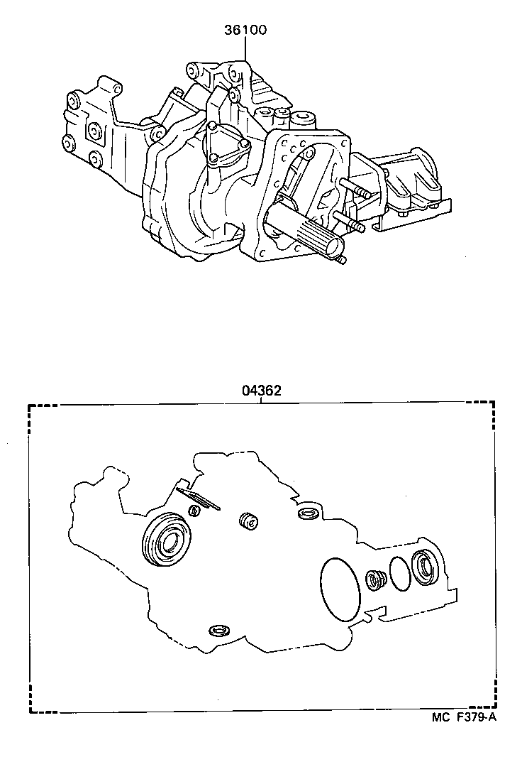 04362-32010 GASKET KIT, TRANSFER OVERHAUL product image