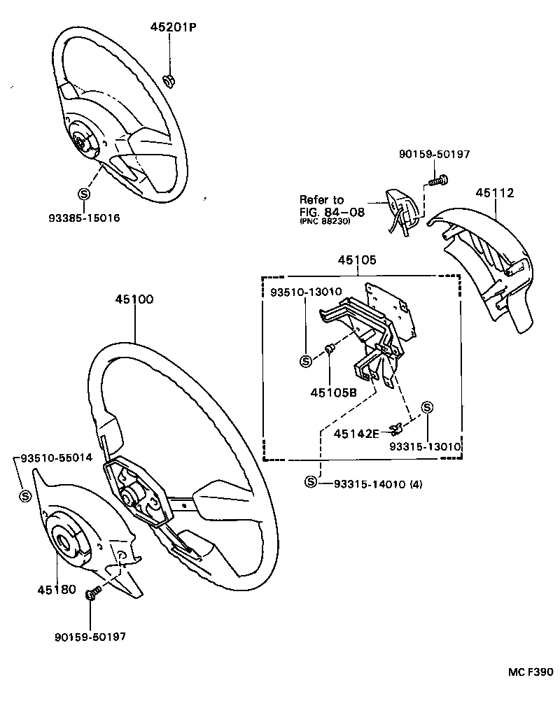 45105-20170 PLATE SUB-ASSY, HORN BUTTON CONTACT, NO.1 product image