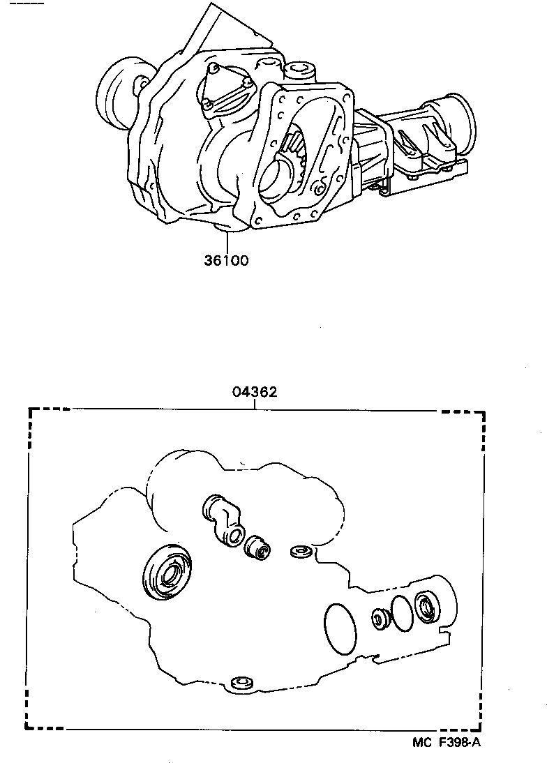 04362-32030 GASKET KIT, TRANSFER OVERHAUL product image