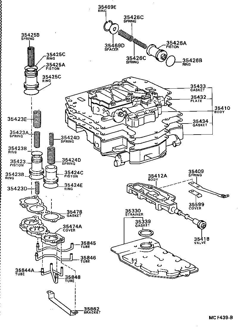 35432-20140 PLATE, VALVE BODY, NO.1 product image