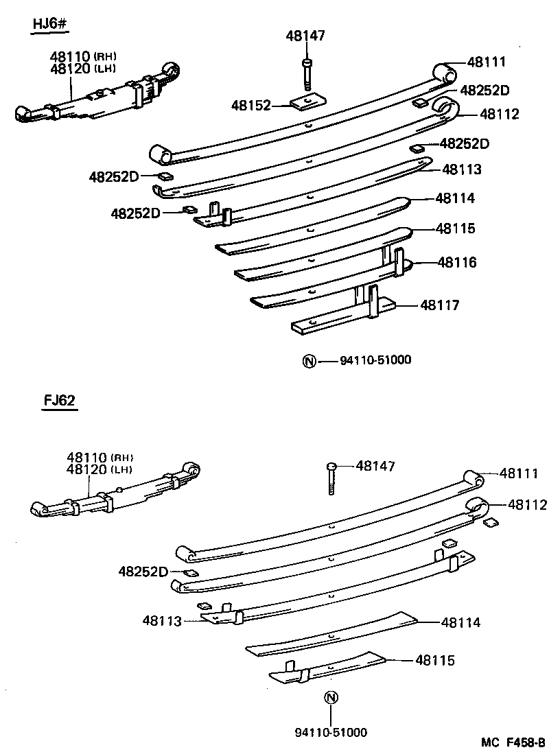 48102-60361 LEAF, FRONT SPRING, NO.3 product image