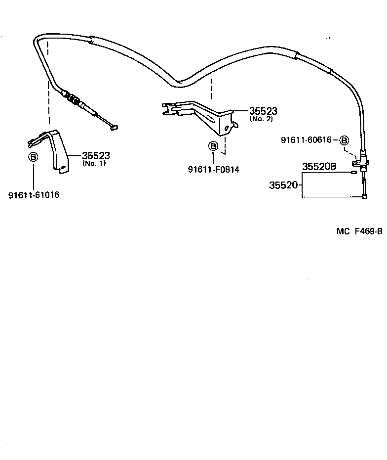 35523-35060 CLAMP, THROTTLE CABLE product image