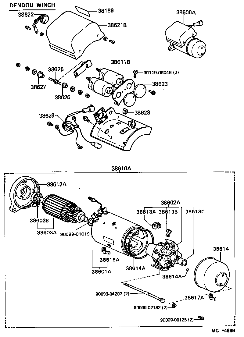 38110-60160 WINCH ASSY product image