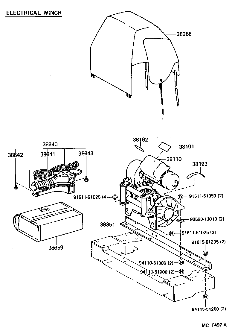 38351-60040 BASE, WINCH product image