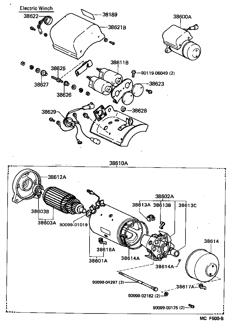 38351-60040 BASE, WINCH product image