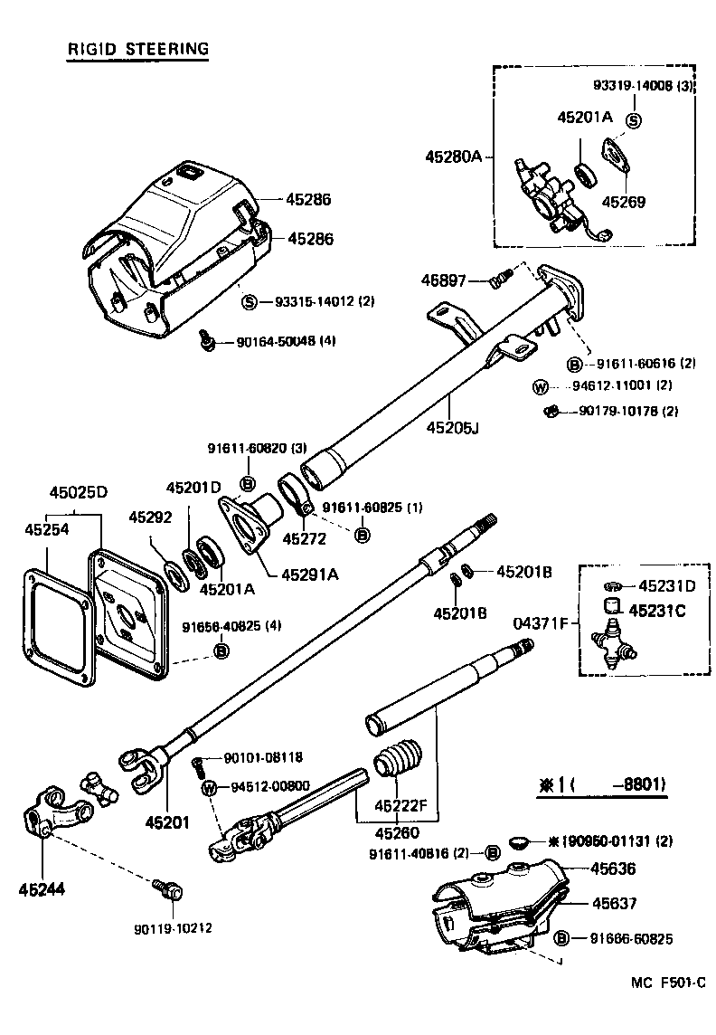 45286-60934-16 COVER, STEERING COLUMN product image