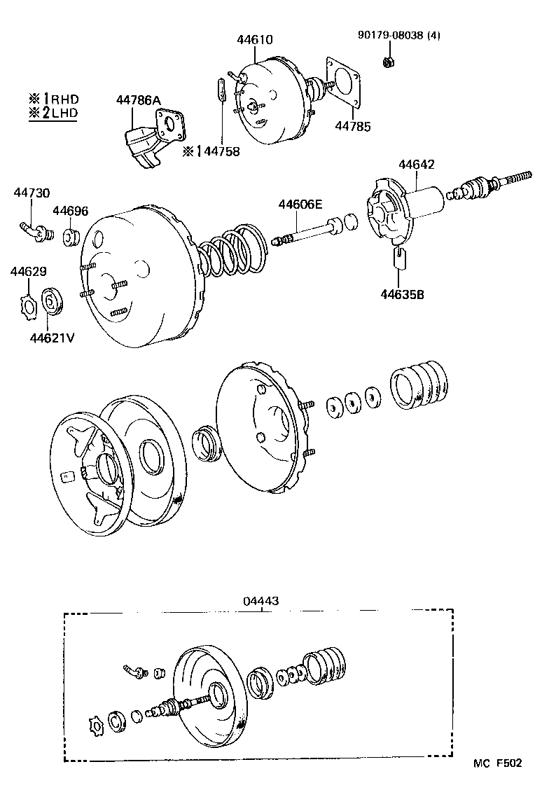 44758-60020 BRACKET, VACUUM CHECK VALVE product image