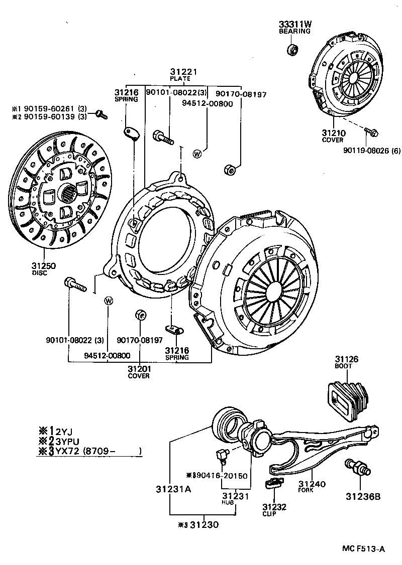 31250-22190 DISC ASSY, CLUTCH product image
