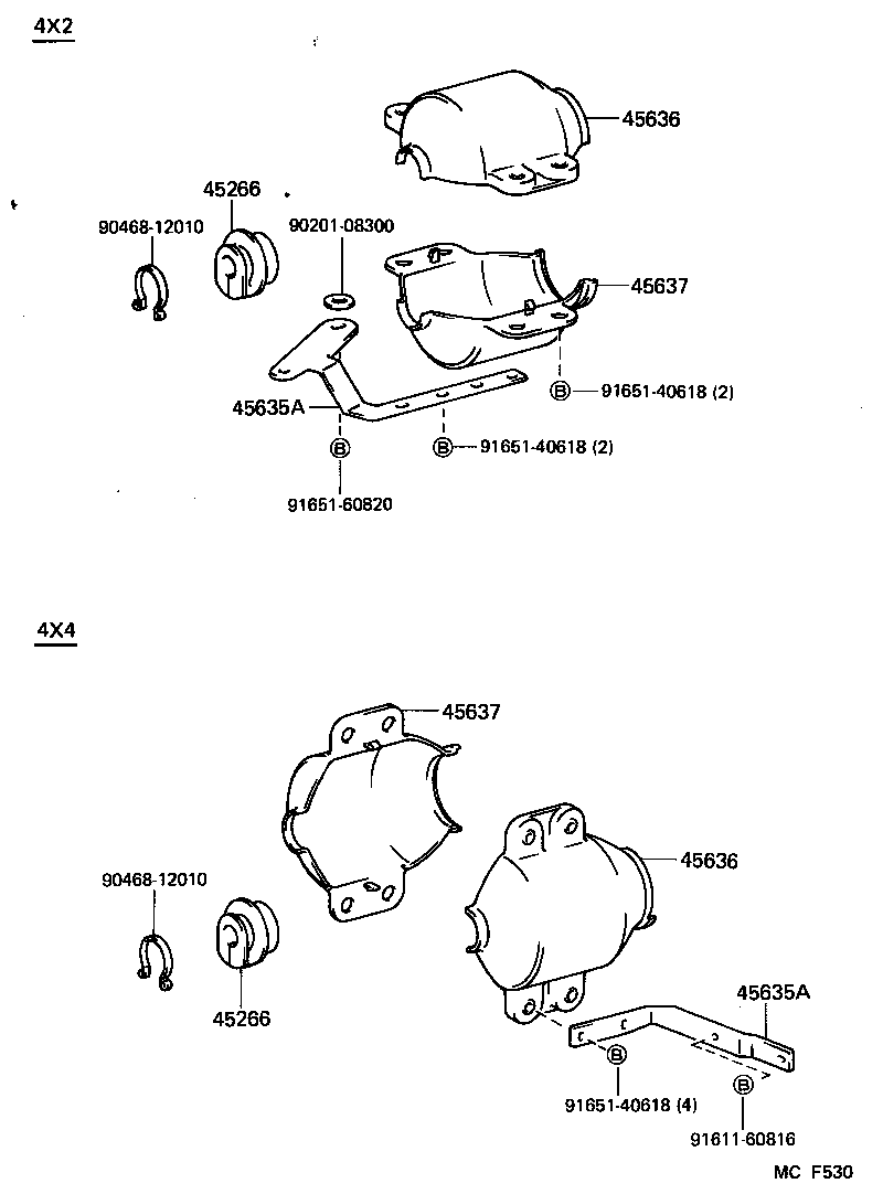 45280-27110 BRACKET, STEERING COLUMN, UPPER product image
