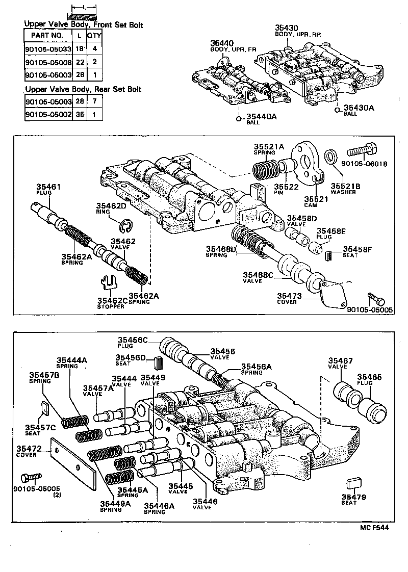 35430-20020 BODY ASSY, REAR UPPER VALVE product image