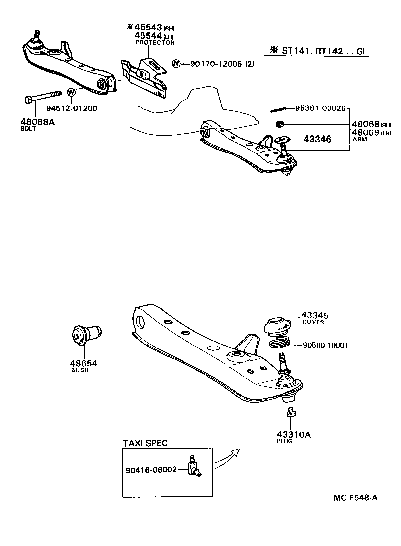 43346-20030 PROTECTOR, LOWER BALL JOINT DUST COVER product image