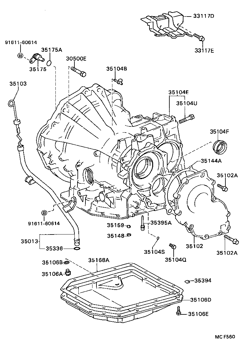 35013-20260 TUBE SUB-ASSY, TRANSMISSION OIL FILLER product image