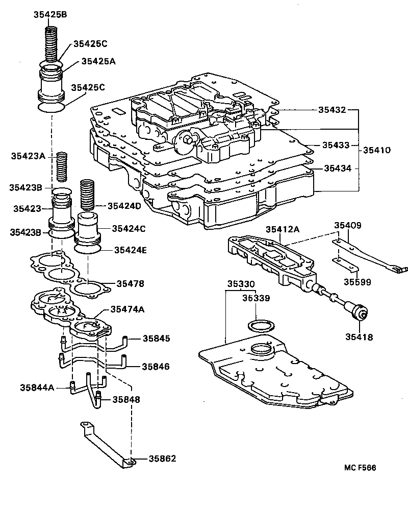 90501-16124 SPRING, COMPRESSION (FOR B-2 ACCUMULATOR PISTON) product image